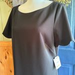 Kasper Classic Black scalloped Midi Dress size 12 NWT Photo 8