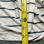 Time and Tru Striped Open Front Cardigan, White‎ & Blue, Long Sleeve White Photo 5