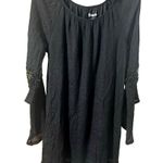 Wrangler  Western Boho Mini Dress Women Small Gauze Lace Ruffle Festival Crochet Photo 1