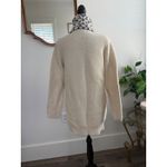 Even Women's Cream Black Toggle Front Pockets Knit Cardigan Sweater Photo 2