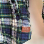 LL Bean Relaxed Fit Cotton Flannel Hooded Full Zip Shirt Jacket Shacket Blue Size undefined Photo 5