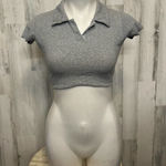 Full Tilt Gray crop top Photo 0