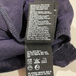 & Other Stories & Other Stories Sheer Metallic Long Sleeve Midi Wrap Dress Navy Blue Size 2 Photo 18