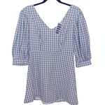 Urban Outfitters  | LENA Navy/White Gingham Baby Doll Dress | Size Medium Photo 0