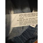 ZARA High Waisted Paperbag Pleated Loose Fit Belt Loops Jean Shorts 2 Dark Blue Photo 9