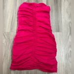ZARA Ruched Corset Dress in Fuchsia Photo 6