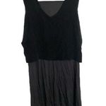 ALLSAINTS  Tella High Low black overlay grey tank dress women’s size 4 Photo 0