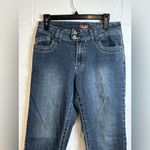 Angels Y2K Denim Casual Capri Woman’s Bedazzled Minimalist Chic Jeans Size 10 Blue Photo 1