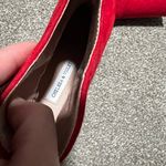 Chelsea and Violet  Red Ankle Bootie Velvet Size 8.5M Photo 4