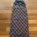 Plaid wool dress Brown Photo 1