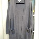 Nordstrom | Grey Everyday Open Front Cardigan Merino Wool Blend Size M Medium Photo 1