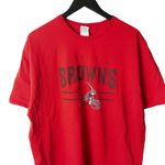 NFL Cleveland Browns T Shirt Vintage Y2K Red 2XL XXL American Football Team  Logo Photo 0