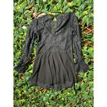ZARA  Black Whimsigoth Lace Mini Dress Size Small Photo 1