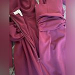 Dress the Population Carmen Dress Trumpet Maxi Gown XXS Burgundy long sleeve Photo 7