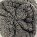 NWOT Women's Grey Satin lined Beenie Gray Photo 9