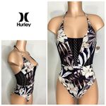 Hurley New.  lily floral swimsuit with netting. Small. $99 Photo 1