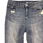 Gap NWT  Women's High Rise Flare Jeans Size 6 Blue Medium Wash Distressed Photo 1