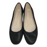 Antonio Melani black flats sparkly 7.5 neutral casual office work party beaded Photo 3
