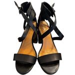 MIA  Black Sandal with Block Heel in Size 8 Photo 0