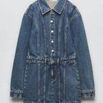 ZARA NWT DENIM TRF DRESS Photo 7