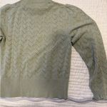 J.Crew  Green Ruffle Sweater Photo 5