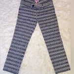 Lilly Pulitzer Worthy Cropped Pant | Size 4 | Link Jacquard Navy Print Photo 13
