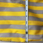 Vintage New Lancôme Tote with Stripes Cosmetic traveler Beauty Bag Yellow Photo 5