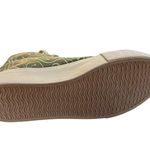 American Eagle American Eagles Outfitters Platform Smiley Green Canvas High Top Shoes Sz 8 Photo 5