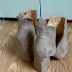 Cape Robbin  Blythe Beige Suede Block‎ Heel Cutout Ankle Booties Women's Size 6.5 Photo 2