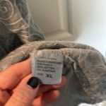 Lina Tomei Linen Italian Sheath Dress Light Blue Embroidered XL Photo 3