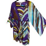 Diane Von Furstenberg  Multicolor Swimsuit Cover up 100% Cotton Women's Medium Photo 1