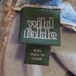 Wild Fable  TARGET SMOCKED BACK DENIM BRA CROPPED TOP ADJUSTABLE STRAPS XXL Photo 7