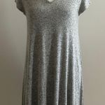 Gray short sleeve flowy sundress Size M Size M Photo 0
