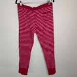 Victoria's Secret Thermal Sleep Pants Sz Large Pink Red Sparkle Stripes Photo 6