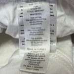 Good American Icon White Denim Mid Rise Crop Raw Hem Bermuda Jeans Shorts Sz 25 Photo 4