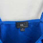 Iz Byer Y2K BLUE CALIFORNIA BUSTIER SATIN TANK TOP Photo 4