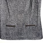 CAbi CeCe Shell Dark Gray Herringbone Tweed Zip Back Tank Top Photo 4