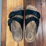 Birkenstock Papillio by  Arizona Flex Black Platform Slide Sandals EU 39/ US 8 Photo 7