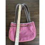 Life is Good  Purse Shoulder Bag Tote 9x13x4” Pink Magnetic Closure Pockets Photo 3