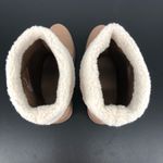 JustFab Taupe Ellie Faux Sherpa Trim Lug Sole Bootie Photo 7