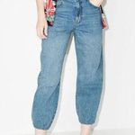 frame denim Frame Women's LLJ576 Chill Size 28 Blue The Lounge Jogger Cropped Jeans NWT Photo 0