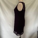 Skies Are Blue  Lace Midi Dress Sz L Purple Dark Fairy CottageCore Boho Feminine Photo 3