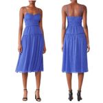 TALULAH La Maison  Dress Womens Small Blue And‎ Black Polka Dot Sorrento Midi Photo 1