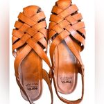 Earth Origins  Berri Tan Leather Fisherman Slingback Sandals Women’s Est US 9 EUC Photo 3