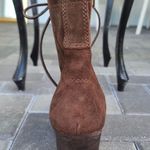 Steve Madden Gretell brown heeled lace up boots sz 10 Photo 24
