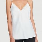 frame denim NWT FRAME satin lounge viscose v neck strap tank off white XS Photo 0