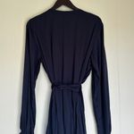 NWT DIARRABLU Lala Wrap Midi Dress Navy X Photo 4