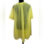 Vintage 50s 60s sheer yellow housecoat Photo 4