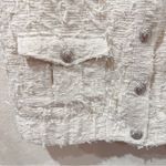 ASTR Pedrine Ivory Tweed Textured Cropped Button Front Vest Top Size Small NWT Photo 8