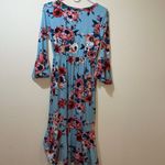 Reborn J Womens  Mint Long Sleeve Maxi Dress Photo 3